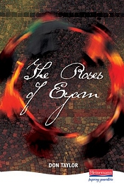 Cover of one of the published  version of the theatrical stage play of 'The Roses of Eyam'