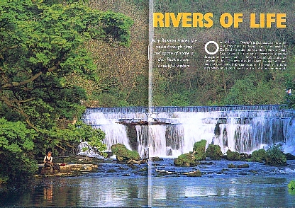The Monsal weir, from the September 2004 edition of Peak District Magazine