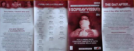 Pages from one of the booklets accompanying Hobby & Work's partwork release of Survivors on DVD