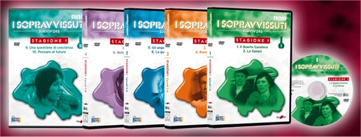 Covers of several of the Survivors Italian part-work DVDs released by Hobby & Work