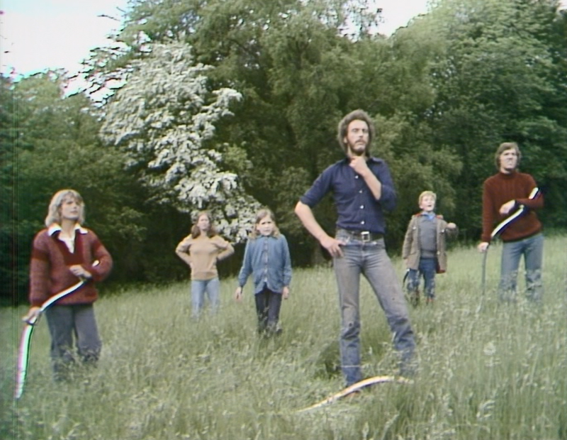 Roger Monk - Those working in the fields have a clear view of the approaching hot-air balloon in New World