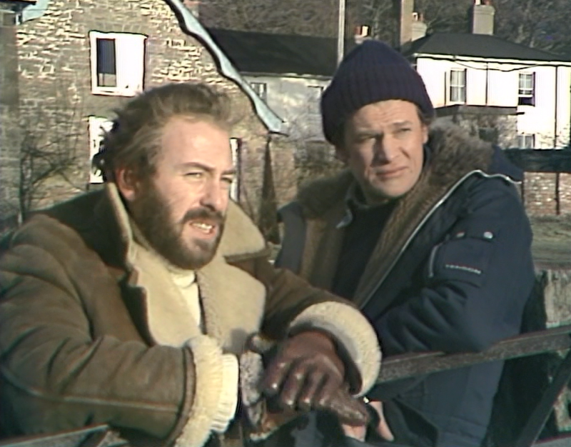 Charles and Greg consider the rolling hills surrounding the Whitecross settlement