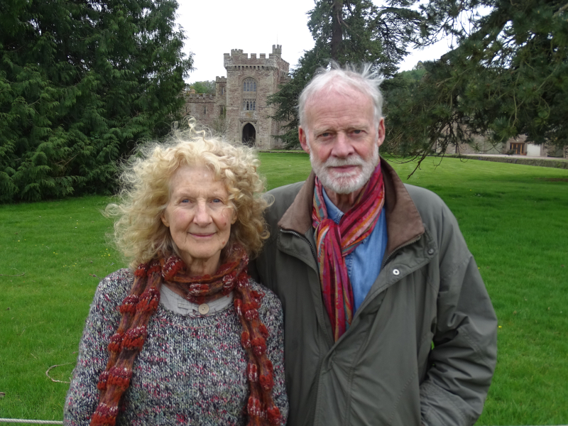 Richard Heffer and Julie Neubert at Hampton Court Castle, Herefordshire, 20 April 2025